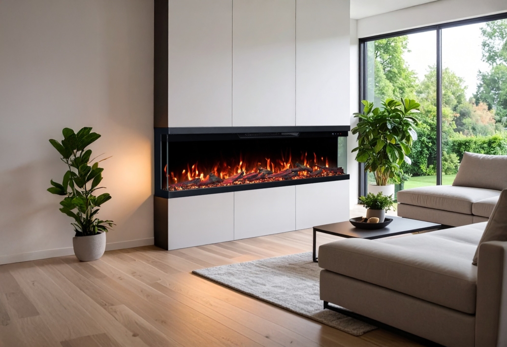 kominek elektryczny z funkcją grzania Unity